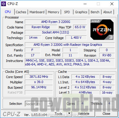 Image 35549, galerie Test Processeur AMD Ryzen 3 2200G